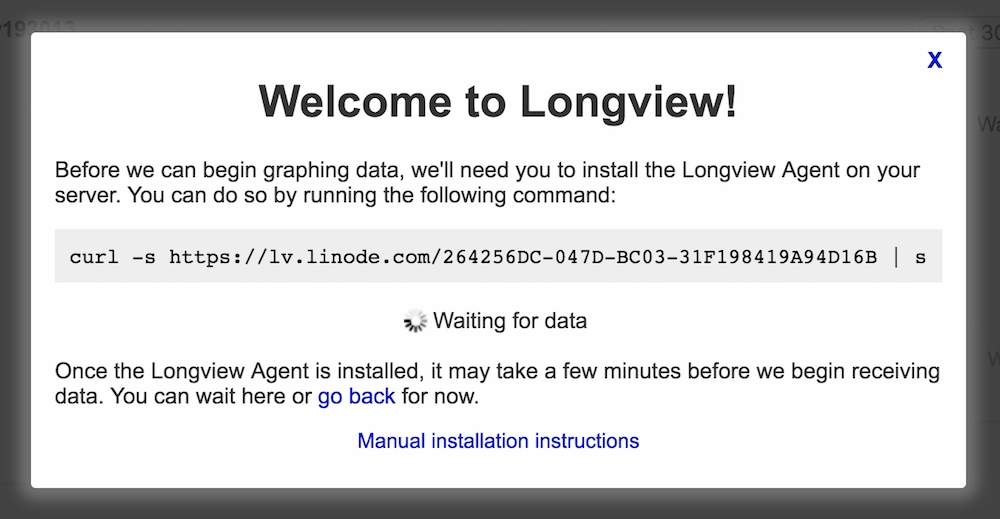 Linode Manager Longview install